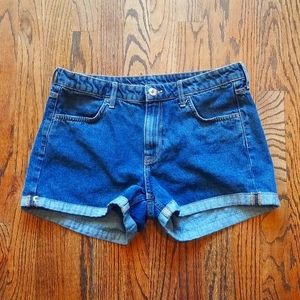 H&M Dark Blue Denim Shorts